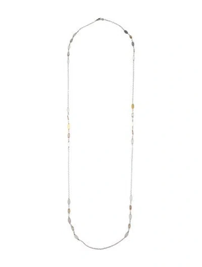 Pre-owned Gurhan Citrine Station Necklace, 40" In Multicolor