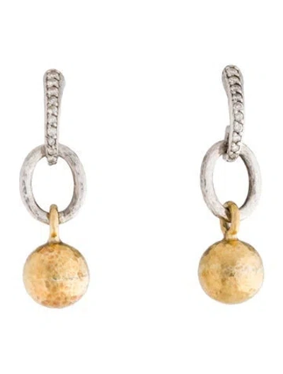 Pre-owned Gurhan Diamond Drop Earrings In Multicolor