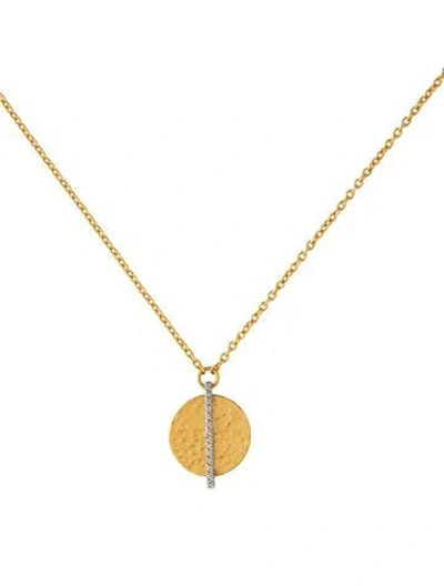 Pre-owned Gurhan Diamond Lush Pendant Necklace, 18" In Multicolor