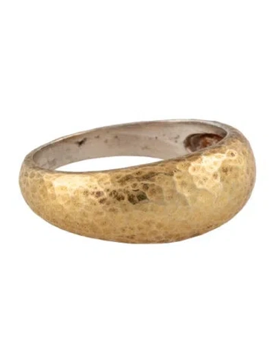 Pre-owned Gurhan Hammered Dome Ring In Multicolor