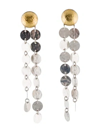 Pre-owned Gurhan Lush Double Drop Earrings In Multi