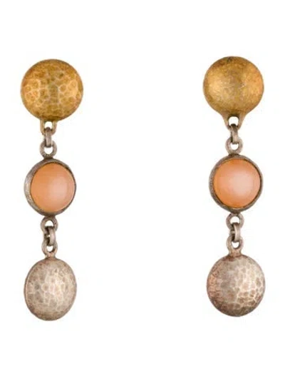 Pre-owned Gurhan Moonstone Drop Earrings In Multi