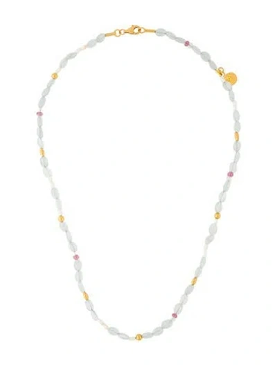 Pre-owned Gurhan Multistone Bead Necklace, 16"