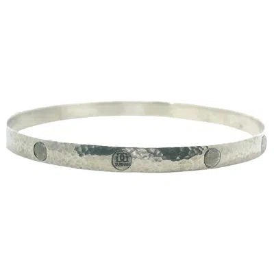 Pre-owned Gurhan Silver Bangle Bracelet In Multi