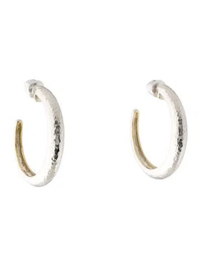 Pre-owned Gurhan Tapered Hoop Earrings In Multi