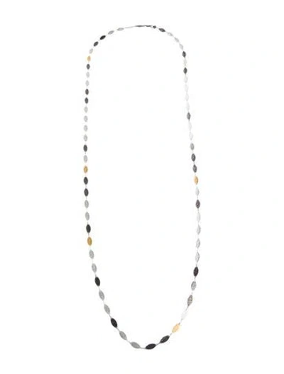 Pre-owned Gurhan Tri-color Willow Necklace, 39" In Multi