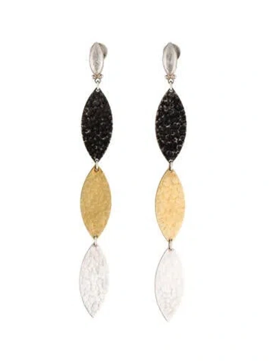 Pre-owned Gurhan Two-tone Drop Earrings In Multi