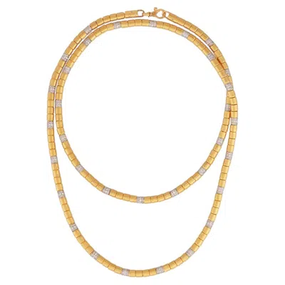 Pre-owned Gurhan Vertigo 24k Gold Diamond Statement Beaded Necklace In Multiple