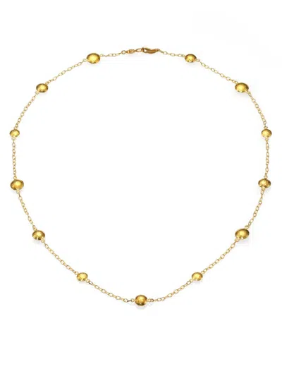 Gurhan Women's Lentil 24k Yellow Gold Mini Station Necklace