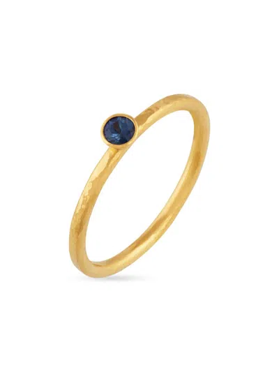 Gurhan Women's Prism 22k Yellow Gold & Blue Sapphire Stacking Ring