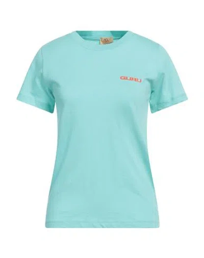 Guru Woman T-shirt Light Green Size L Cotton