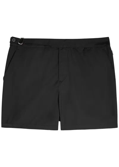 Gusari The Deia Printed Shell Swim Shorts In Black