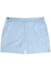 Gusari The Deia Printed Shell Swim Shorts In Blue