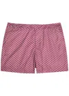 Gusari The Deia Printed Shell Swim Shorts In Red