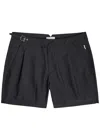Gusari The London Printed Shell Swim Shorts In Black