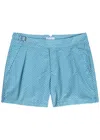 Gusari The London Printed Shell Swim Shorts In Blue