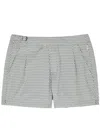 Gusari The London Printed Shell Swim Shorts In Grey