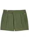 Gusari The London Shell Swim Shorts In Green