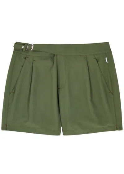 Gusari The London Shell Swim Shorts In Green