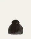 Gushlow And Cole  Toscana Pom Beanie In Dark Brown