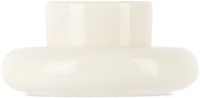 Gustaf Westman Objects White Chunky Mini Cup & Saucer In Cream