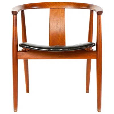 Pre-owned Gustav Bertelsen Teak Side Chair By Tove & Edvard Kindt-larsen For , 1950 In Brown