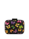 Gustoko Butterfly Motif Clutch In Schwarz