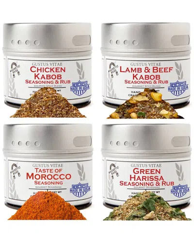 Gustus Vitae Do Not Use  4pc Complete Kabob Spice Collection