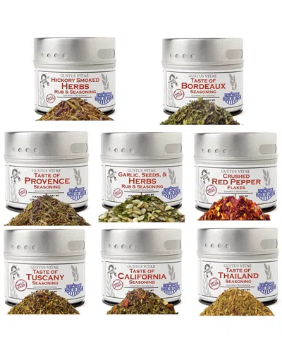 Gustus Vitae 8pc Gourmet Salt Free Seasoning Collection