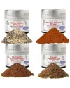 Gustus Vitae Do Not Use  Bbq Pit Master Seasonings, Set Of 4