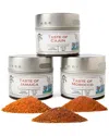 Gustus Vitae Do Not Use  Set Of Three Fiery Flavors Gourmet Seasoning & Rub Tins