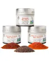 Gustus Vitae Do Not Use  Set Of Three Gourmet Grilling Salts Tins