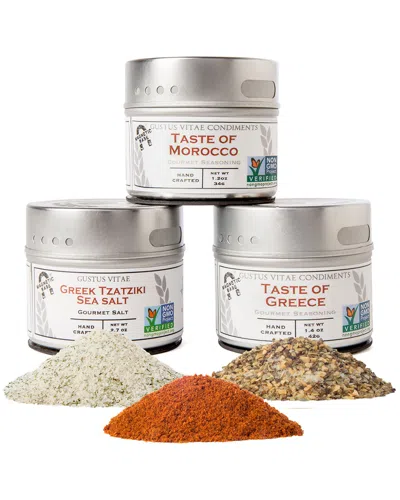 Gustus Vitae Do Not Use  Set Of Three Taste Of The Mediterranean Tins