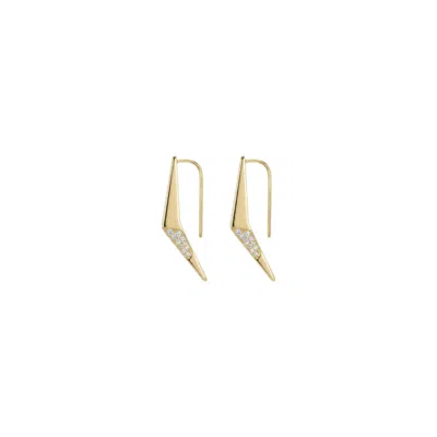 Gutta Design Women's Boomerang Earring Gold Plated