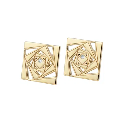 Gutta Design Women's Loop Earring Gold Plated