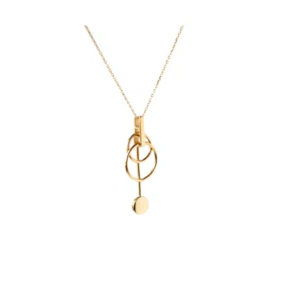 Gutta Design Women's Mesh Necklace Gold Plated