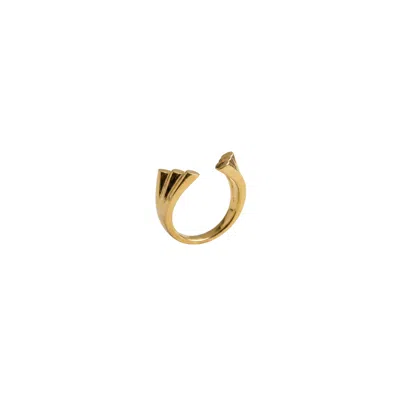 Gutta Design Women's Symmetry Ring Gold Plated