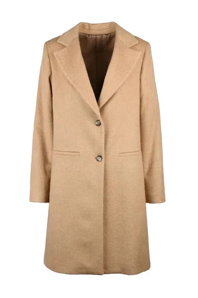 Guttha Mid-length Beige  Coat In Neutral