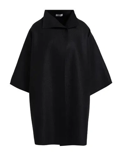 Guttha Woman Coat Black Size 6 Virgin Wool
