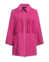 Guttha Woman Coat Fuchsia Size 6 Virgin Wool, Polyamide, Cashmere In Pink