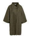 Guttha Woman Coat Military Green Size 6 Virgin Wool