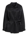 Guttha Woman Jacket Black Size 8 Viscose, Linen In Black