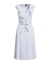 Guttha Woman Midi Dress Sky Blue Size M Cotton, Polyamide, Elastane In Blue