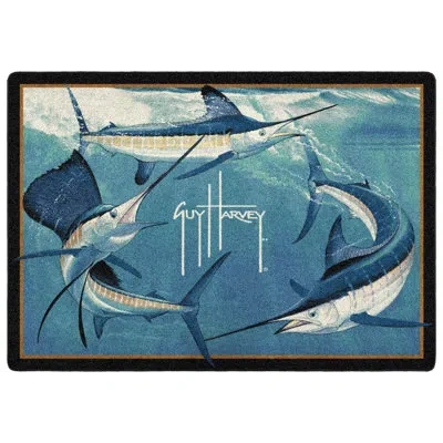 Guy Harvey Grand Slam Area Rug In Blue;navy