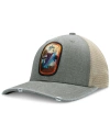 GUY HARVEY MEN'S SUBLIMATED DOMINICA PATCH DISTRESSED TRUCKER HAT