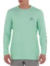 GUY HARVEY MENS MOISTURE WICKING LOGO T-SHIRT