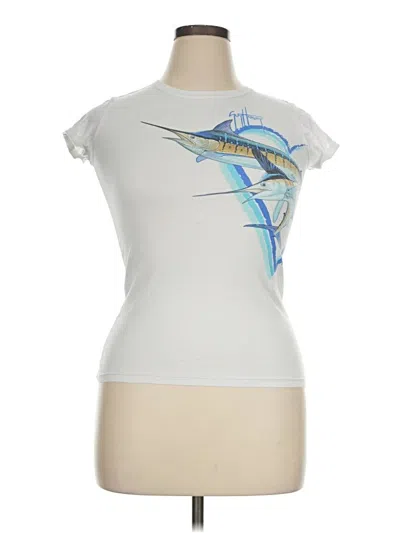 Pre-owned Guy Harvey Sleeveless T-shirt In Silver