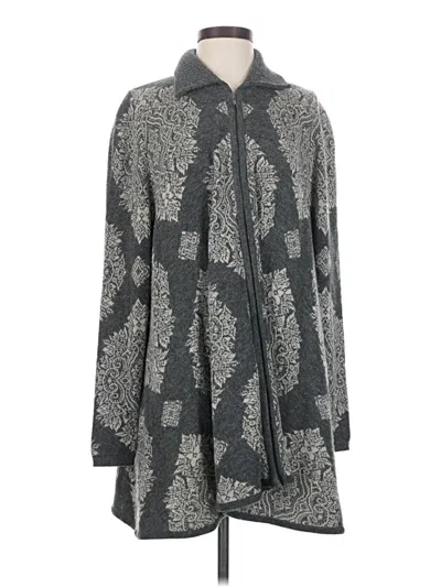 Pre-owned Guy Laroche Cardigan Sweater In Gray