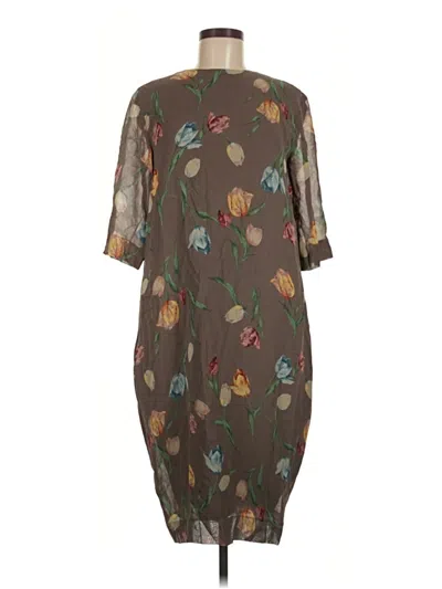 Pre-owned Guy Laroche Casual Dress In Brown