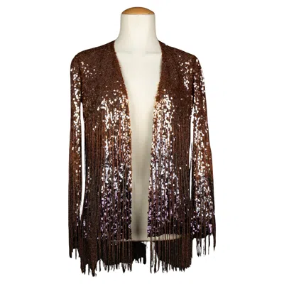 Pre-owned Guy Laroche Couture Sequined Jacket In Black